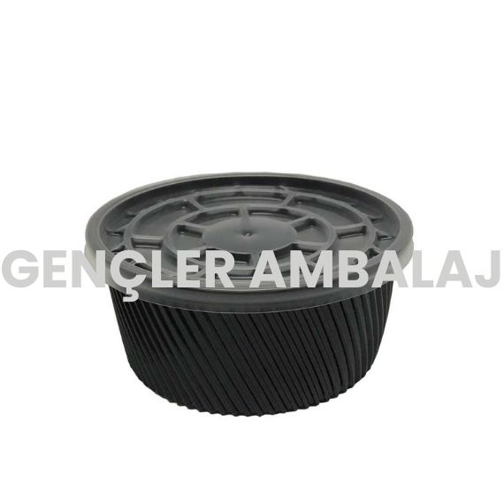 SİYAH ÇORBA  KAP KAPAK 16OZ 50AD
